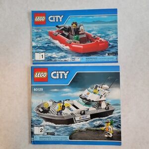 LEGO City Police Patrol Boat 60129 Instruction Manuals Books 1 & 2 Only